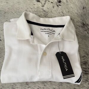 Nautica White Polo Shirt Classic Design